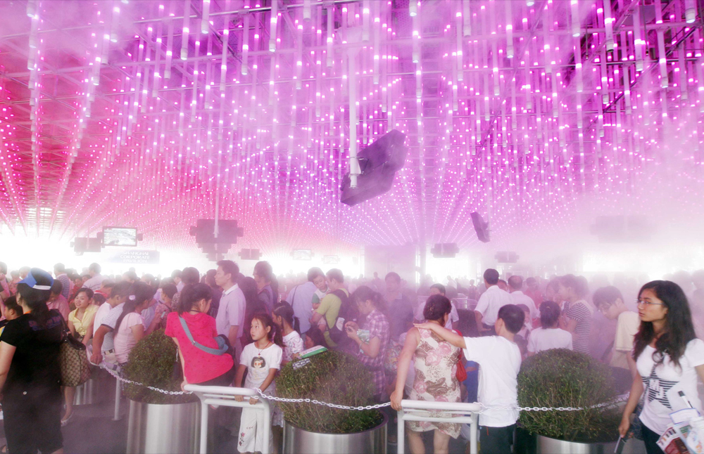 上海世博會人工霧化降溫系統(tǒng)