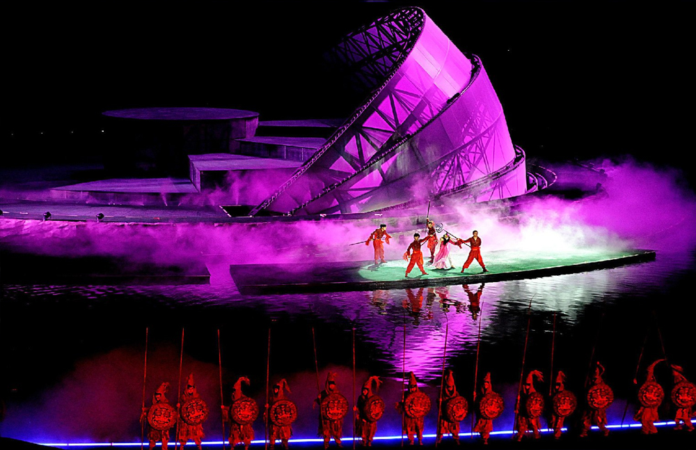 陳凱歌執(zhí)導大型實景演出《希夷之大理》舞臺水景特效